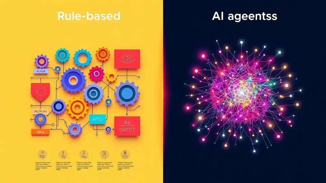 Comparação entre sistemas baseados em regras e Agentes de IA