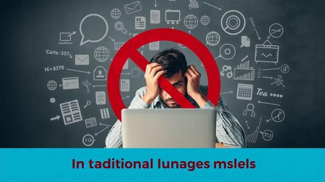 Desafios com modelos de linguagem tradicionais